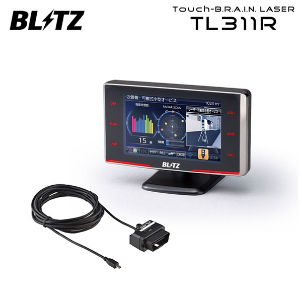 市場 BLITZ OBDアダプター Touch-B.R.A.I.N.LASER レーダー探知機 ブリッツ レーザー