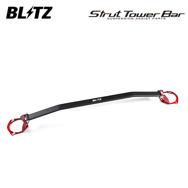 BLITZ ブリッツ ストラットタワーバー レッド フロント用 ヴェルファイア GGH30W GGH35W H27.1~H30.1 2GR-FE|オートクラフト