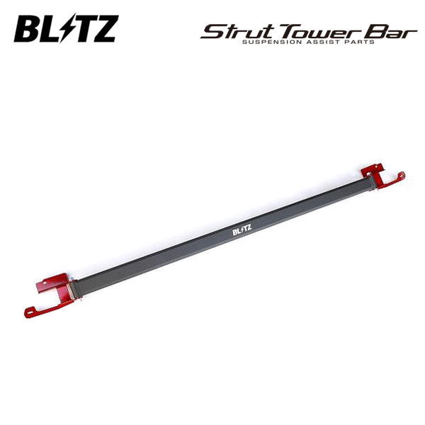 BLITZ ブリッツ ストラットタワーバー レッド フロント用 フィット GR1 GR2 GR5 GR7 R2.2~ L13B|オートクラフト