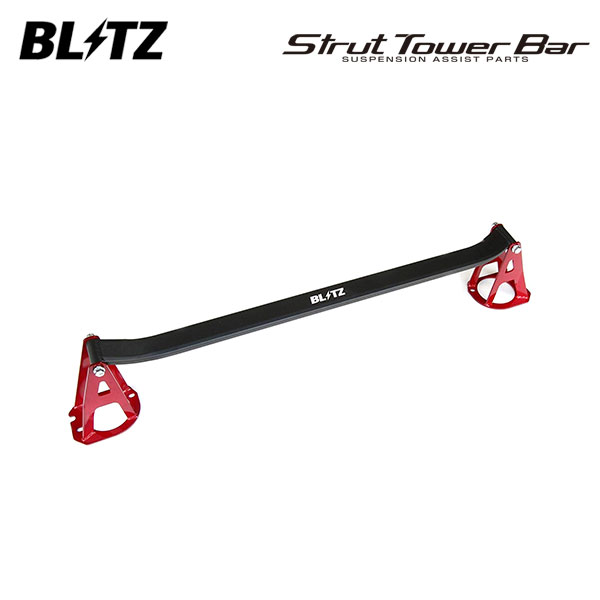 BLITZ ブリッツ ストラットタワーバー レッド リア用 スカイライン ECR33 H5.8～H10.5 RB25DET FR 2ドア専用
