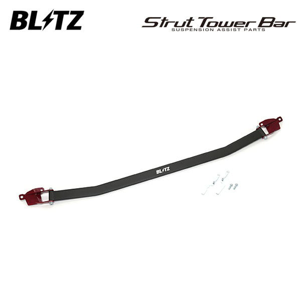 BLITZ ブリッツ ストラットタワーバー レッド フロント用 GRヤリス GXPA16 R6.4～ G16E-GTS 4WD MC後用