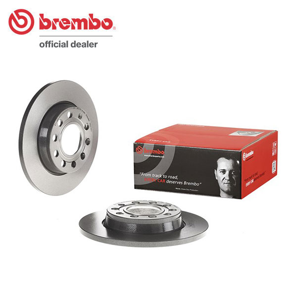brembo ブレンボ ブレーキローター リア用 アウディ A4 (B7) 8EBFB H18.7～H20.3 FF 1.8T 8E_5_400001～ 送料:全国一律無料