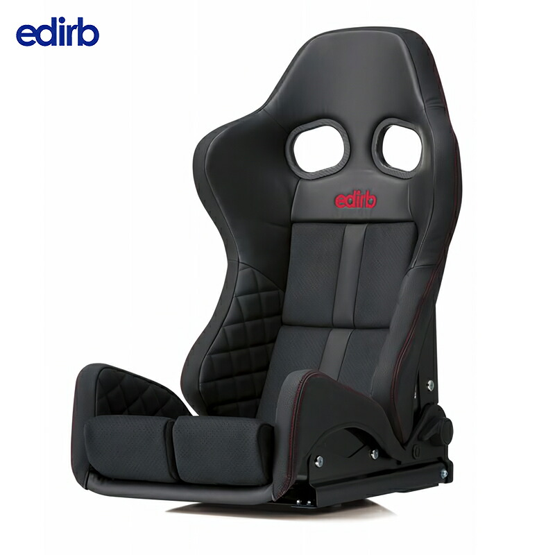 edirb エディルブ リクライニングシート edirb 161 -GIAS3 STD- レッドステッチ カーボン製シェル スタンダードクッション ※北海道・沖縄・離島は要確認｜オートクラフト