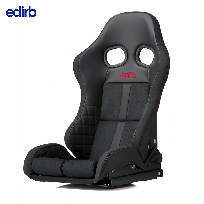 edirb エディルブ リクライニングシート edirb 172 レッドステッチ カーボン製シェル ロークッション ※北海道・沖縄・離島は要確認|オートクラフト