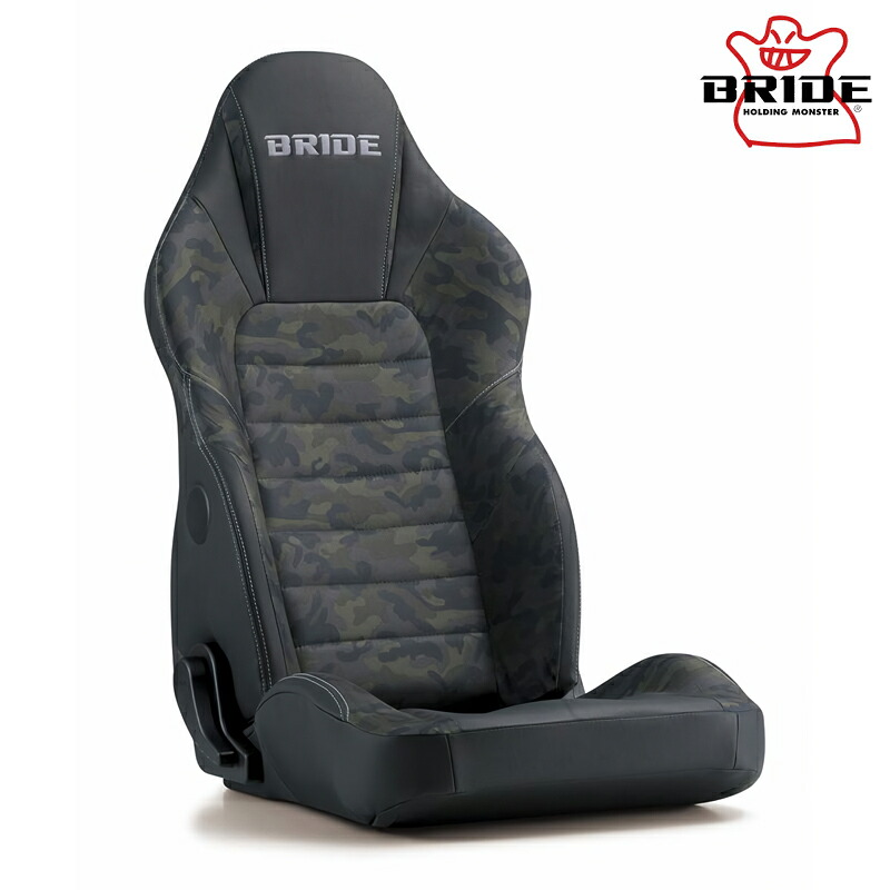 BRIDE ブリッド リクライニングシート STREAMSGHOST グリーンカモフラージュ ヒーター付き(12V 専用) ※北海道・沖縄・離島は要確認｜オートクラフト