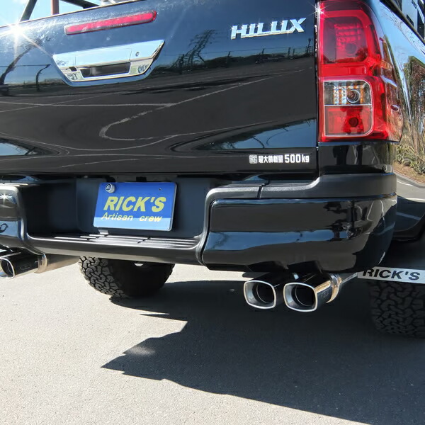 リミテッドチトセ RICK'S リヤバンパーカバー 純正カラー仕様（全7色） ハイラックス GUN125 バックソナー無車 沖縄・離島は要確認