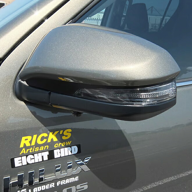 リミテッドチトセ RICK'S カラードミラーカバー 左右セット 純正カラー仕様 ハイラックス GUN125 沖縄・離島は要確認|オートクラフト