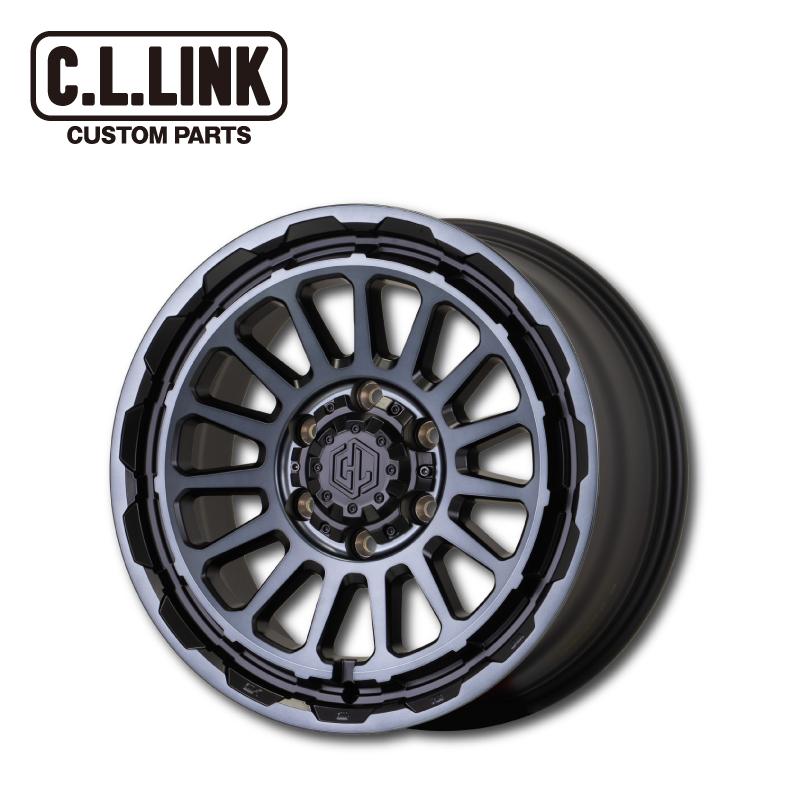 シーエルリンク アルミホイール UNIONRIM HH 18x8.5J +55 139.7 6H マットブラック＆ディスクリムポリッシュ+マットスモーククリア(MB/MSC) 1本価格 ランクル250 300 沖縄・離島は要確認