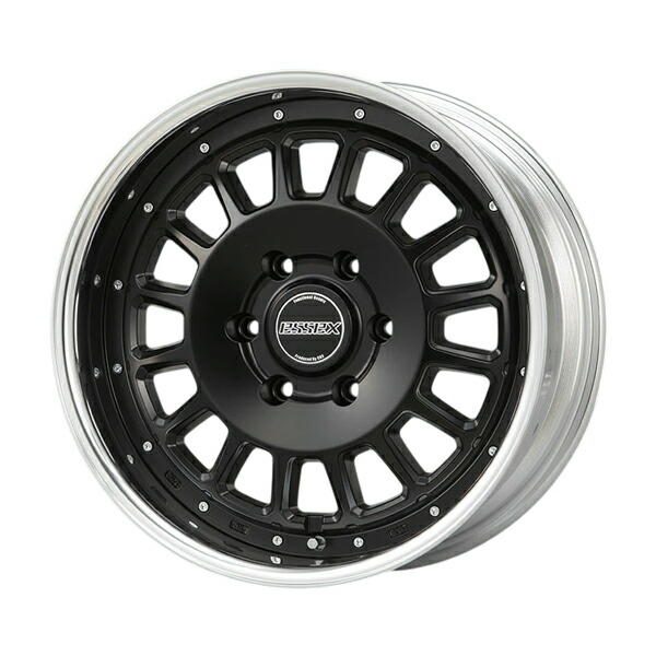 CRS ESSEX ホイール ENCD-18 2ピース 18×7J +39～+45 1本 セミグロスブラック(SBK)/アルマイト ハイエース 200系 2004年8月～ 沖縄・離島は要確認