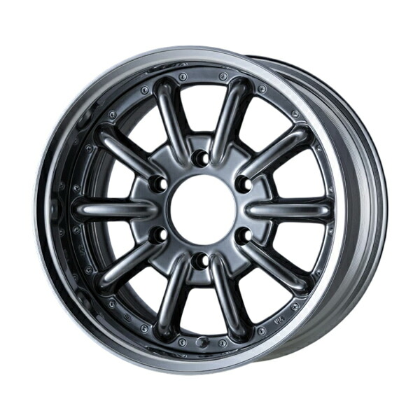 CRS ESSEX ホイール ENCB-16 2ピース 16×8J +14～+27 1本 ハイパーグロス(HG)/アルマイト ハイエース 200系 2004年8月～ 沖縄・離島は要確認