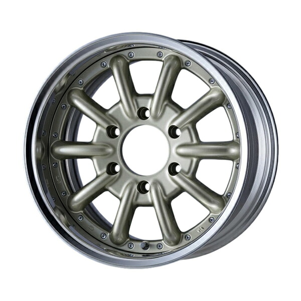 CRS ESSEX ホイール ENCB-16 2ピース 16×8J +14~+27 1本 シャンパンゴールド(CPG)/アルマイト ハイエース 200系 2004年8月~ 沖縄・離島は要確認|オートクラフト