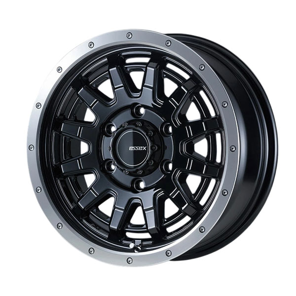 CRS ESSEX ホイール EX-16 16×6.5J +38 1本 ブラック(BK) ハイエース 200系 2004年8月～ 沖縄・離島は要確認