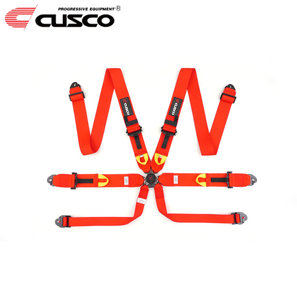 CUSCO クスコ レーシングハーネス 6-Point レッド