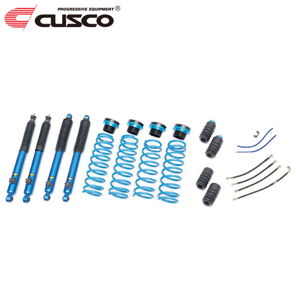 CUSCO クスコ 2インチアップサスペンションキット ジムニー JB23W 1998年10月～2018年07月 K6A 0.66T 4WD ※北海道は送料1760円(税込) 沖縄・離島は着払い
