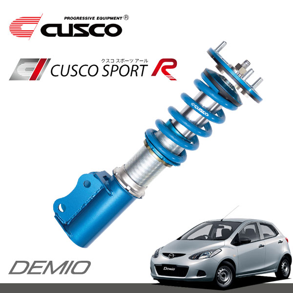 Cusco クスコ 車高調 スポーツr タイヤ プラグ デミオ De3fs 07年07月 14年09月 Zj Ve 1 3 オーディオ Ff 北海道 沖縄 離島は送料別途 オートクラフト 綿密なセッティングを可能にするフルスペック