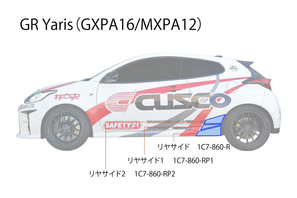 CUSCO クスコ リヤデフマウントカラー(フロント側) GRヤリス GXPA16