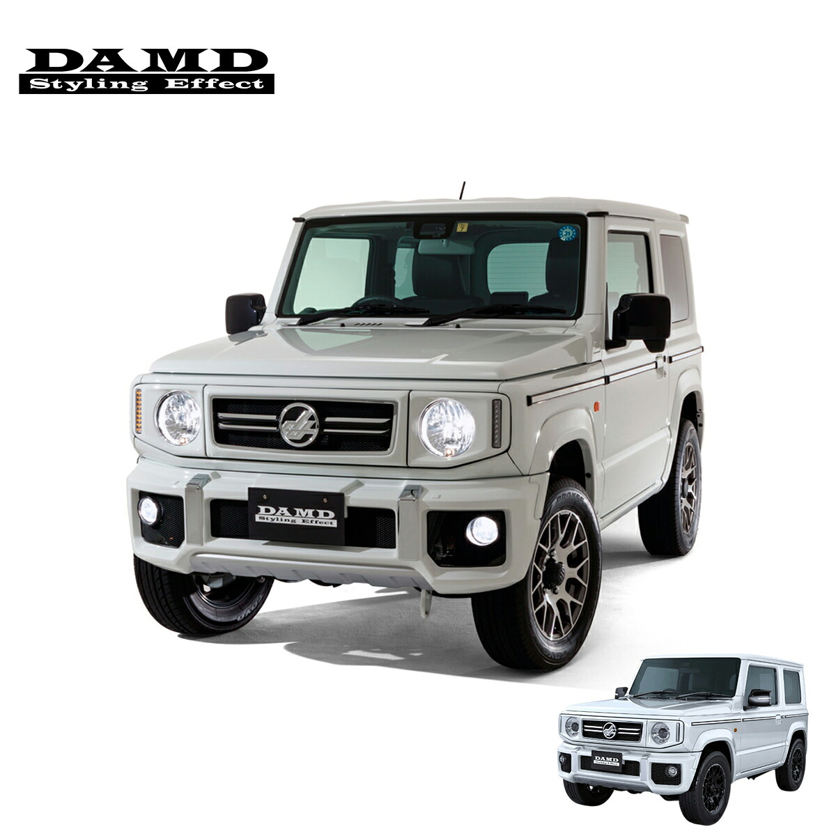 DAMD ダムド 【JIMNY &ldquo;little G. STANDARD&rdquo;】 little G. STANDARD コンプリートキット & "little G."ホイール 【ホイール4本】フェンダーパネル付属 未塗装品素地 ジムニー JB64W 2018.7～ 1-4型 個人宅配送不可 離島は要確認｜オートクラフト