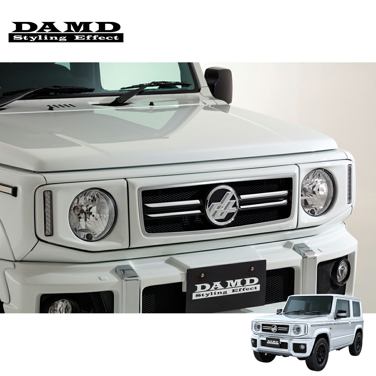 DAMD ダムド 【JIMNY “little G. STANDARD”】 little G. STANDARD フロントグリル 塗装済品 ジムニー JB64W 2018.7~ 1-4型 個人宅配送不可 離島は要確認|オートクラフト