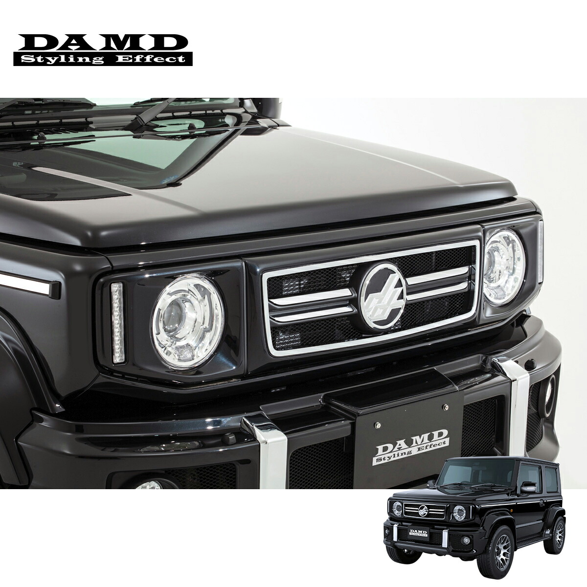 DAMD ダムド 【JIMNY SIERRA &ldquo;little G. STANDARD&rdquo;】 little G. STANDARD フロントグリル 塗装済品 ジムニーシエラ JB74W 2018.7～ 1-4型 個人宅配送不可 離島は要確認｜オートクラフト