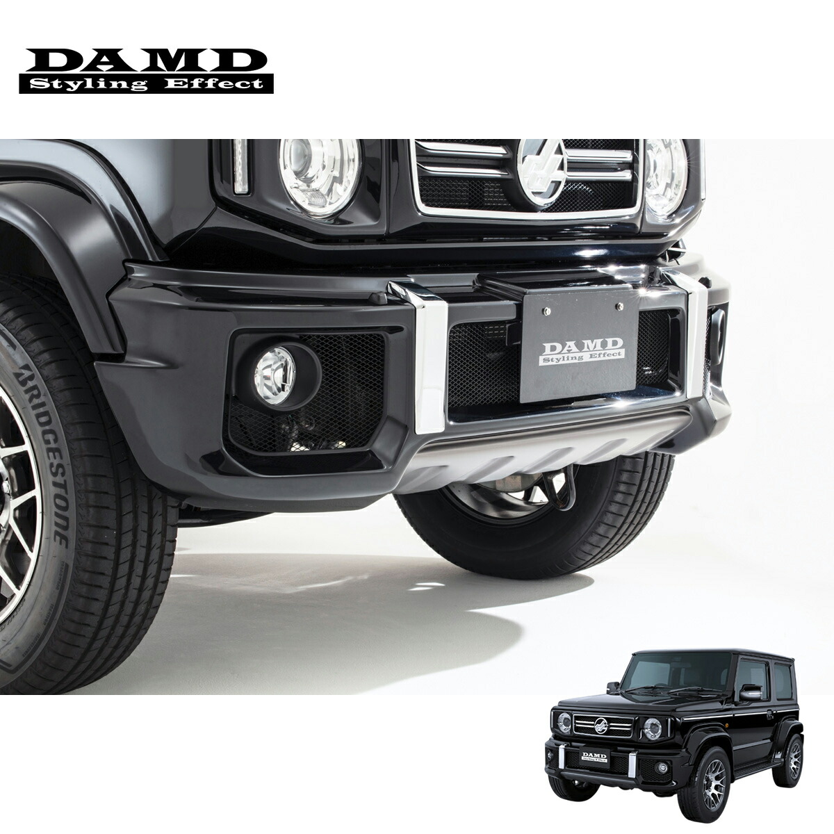 DAMD ダムド 【JIMNY SIERRA “little G. STANDARD”】 little G. STANDARD フロントバンパー for SIERRA 塗装済品 ジムニーシエラ JB74W 2018.7~ 1-4型 個人宅配送不可 離島は要確認