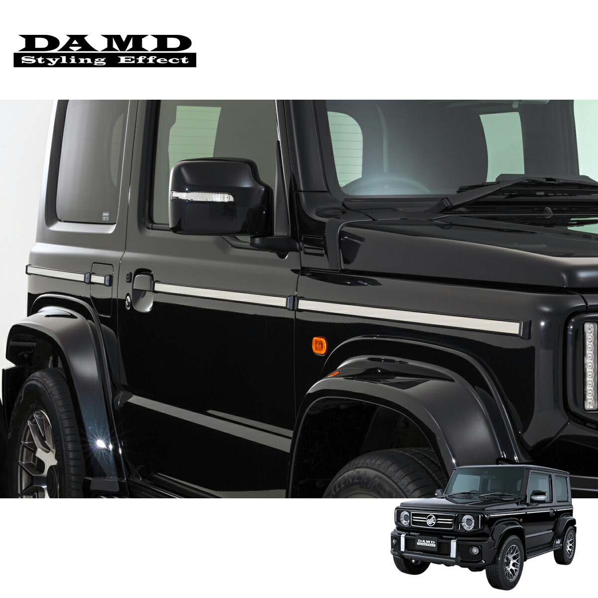 DAMD ダムド 【JIMNY SIERRA “little G. STANDARD”】 little G. STANDARD サイドモール ジムニーシエラ JB74W 2018.7～ 1-4型 個人宅配送不可 離島は要確認