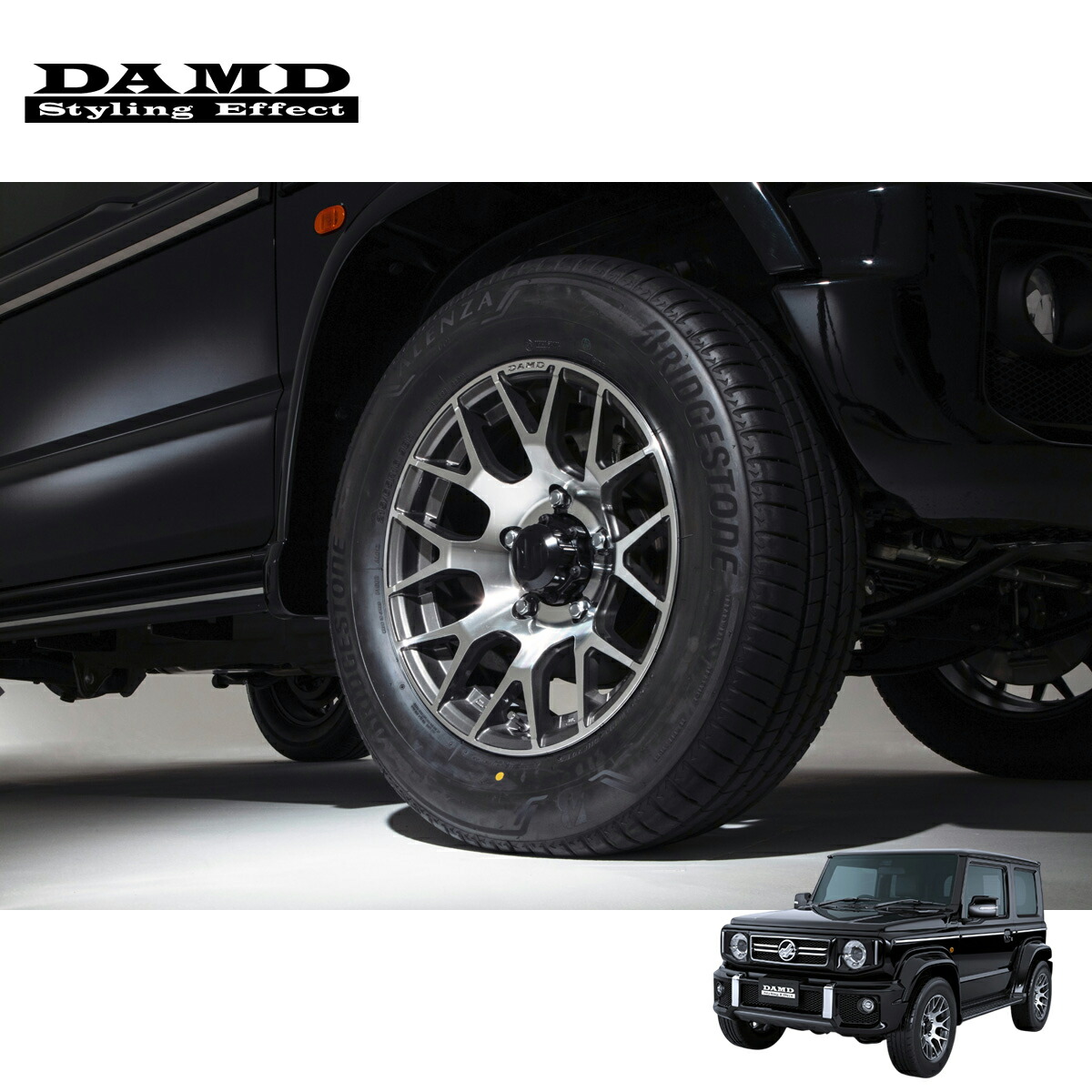 DAMD ダムド 【JIMNY SIERRA “little G. STANDARD”】 little G ホイール ( 16×6J -5 ) 単品 シルバー ジムニーシエラ JB74W 2018.7～ 1-4型 個人宅配送不可 離島は要確認