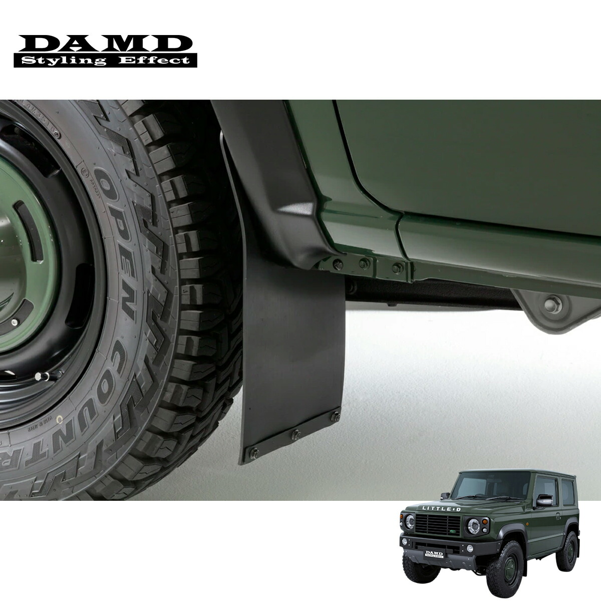 楽天市場】ダムド ジムニー JB64 マッドフラップ DAMD little D