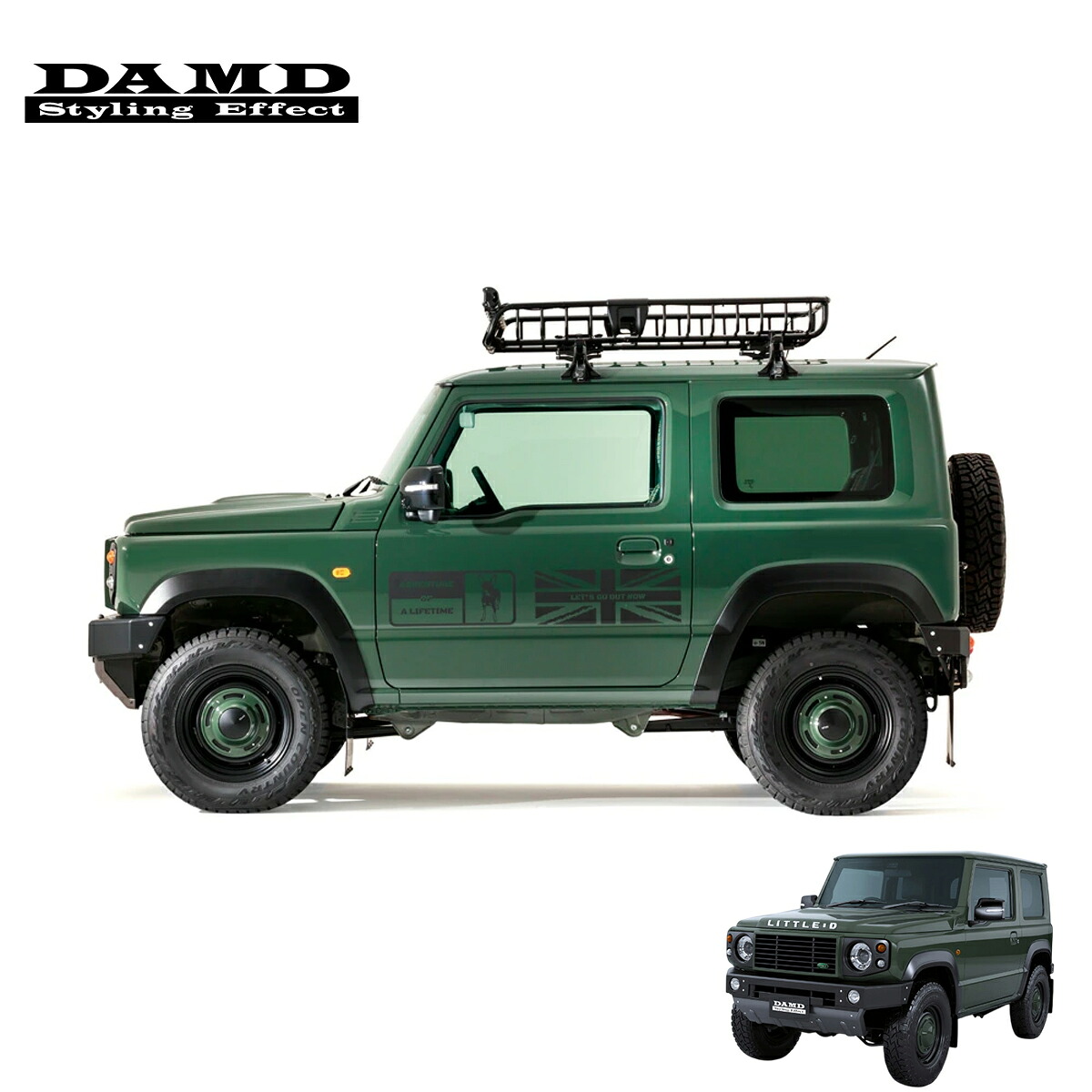 DAMD ダムド 【JIMNY &ldquo;little D.&rdquo;】 little D. ホイール DEAN CROSS COUNTRY little D edition. 5本セット ジムニー JB64W 2018.7～ 1-4型 個人宅配送不可 離島は要確認｜オートクラフト
