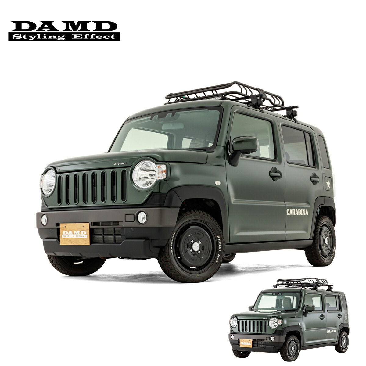DAMD ダムド 【HUSTLER CARABINA】 エクステリア＋ホイールセット Cantabile ４本セット 塗装済品 ハスラー MR52S MR92S 2020.1～ 個人宅配送不可 離島は要確認 193,325円