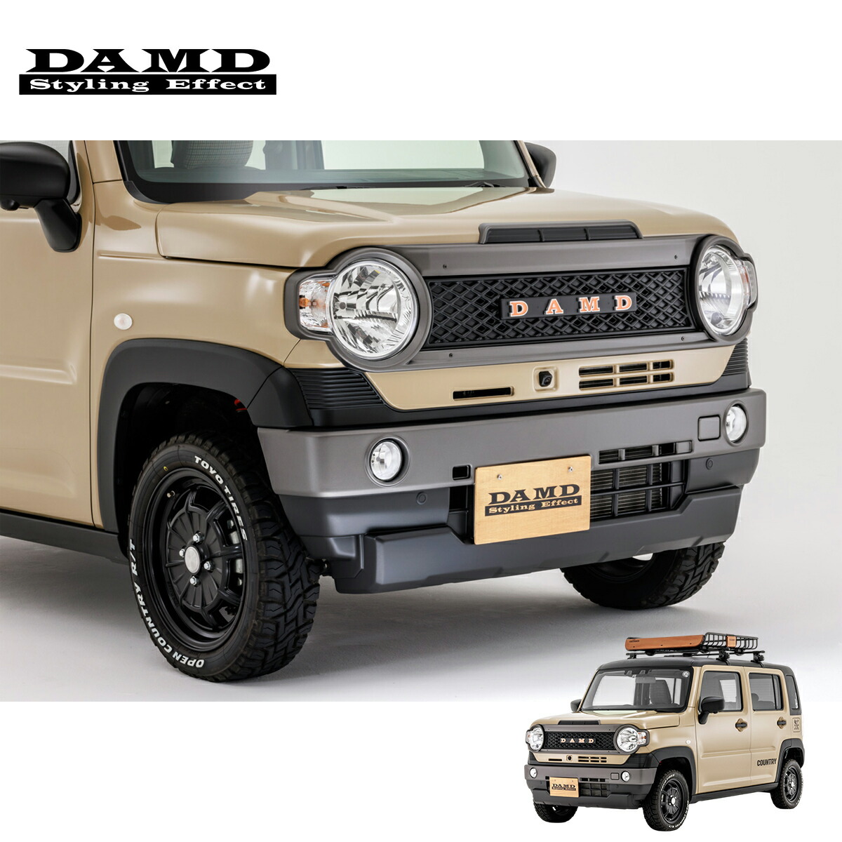 DAMD ダムド 【HUSTLER COUNTRY】 フェイスチェンジキット 未塗装品素地 ハスラー MR52S MR92S 2020.1~ 個人宅配送不可 離島は要確認