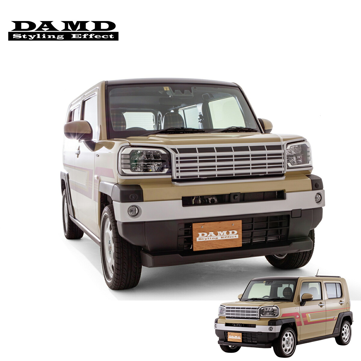DAMD ダムド 【TAFT 80's】 80's エクステリア＋ホイールセット＜Cantabile＞ 塗装済品 タフト 6BA-LA910S / 6BA-LA900S / 5BA-LA910S / 5BA-LA900S 2020.6～ 個人宅配送不可 離島は要確認｜オートクラフト