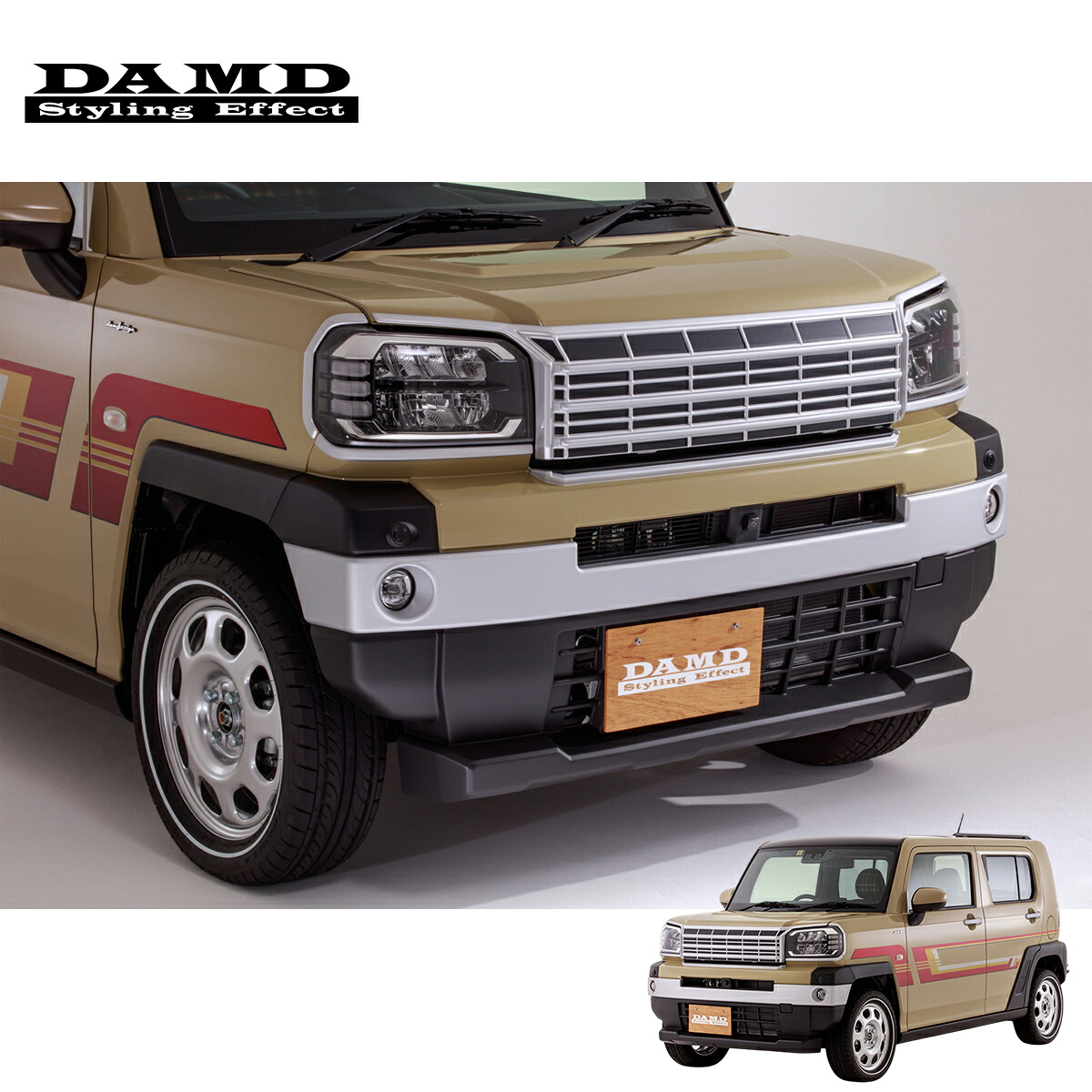 DAMD ダムド 【TAFT 80's】 80's フェイスチェンジキット 未塗装品素地 タフト 6BA-LA910S / 6BA-LA900S / 5BA-LA910S / 5BA-LA900S 2020.6~ 個人宅配送不可 離島は要確認