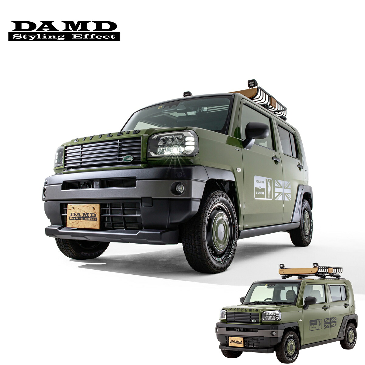 DAMD ダムド 【TAFT little D.】 little D. エクステリア＋ホイールセット＜Cantabile＞ 未塗装品素地 タフト 6BA-LA910S / 6BA-LA900S / 5BA-LA910S / 5BA-LA900S 2020.6～ 個人宅配送不可 離島は要確認