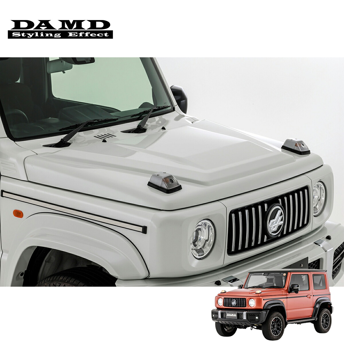 DAMD ダムド 【JIMNY SIERRA &ldquo; little G. ADVANCE&rdquo;】 little G. ボンネットカバー 塗装済品 ジムニーシエラ JB74W 2018.7～ 1-4型 個人宅配送不可 離島は要確認｜オートクラフト 59,593円