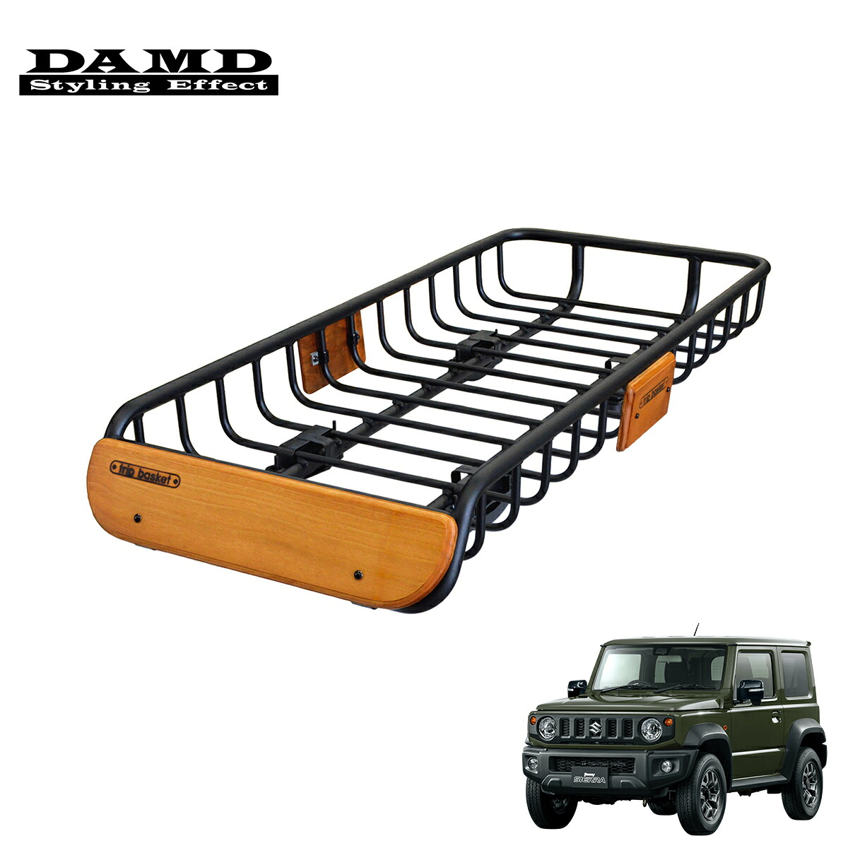 DAMD ダムド trip basket ルーフラック ベースキャリアキット（ハーフサイズ） 【TB-HRKJB】 ジムニーシエラ JB74W 2018.7～ 1-4型 個人宅配送不可 離島は要確認