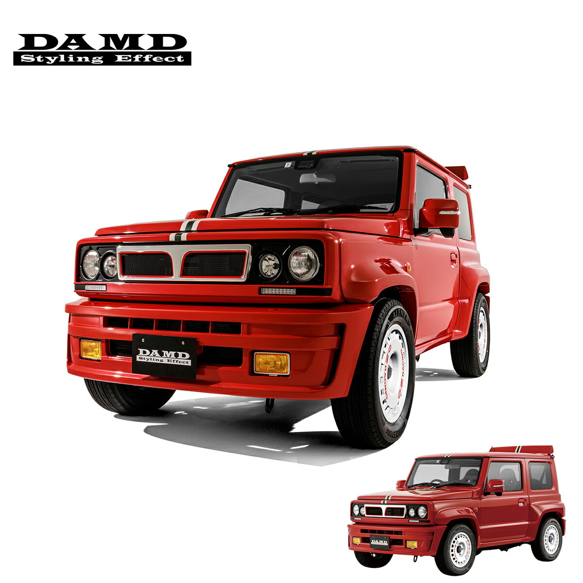 DAMD ダムド 【JIMNY SIERRA “little △(デルタ)”】 コンプリートキット+OZ Rally Racing 5本セット 未塗装品素地 ジムニーシエラ JB74W 2018.7~ 1-4型 個人宅配送不可 離島は要確認