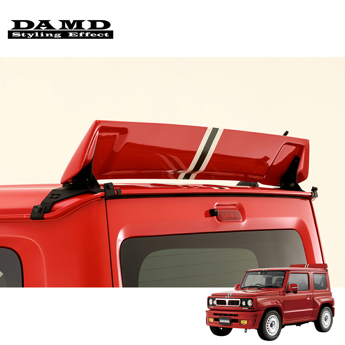 DAMD デルタウイング　新品　JB74 64 ジムニー DAMD(ダムド) little△ リトルデルタ リアウィング 未塗装