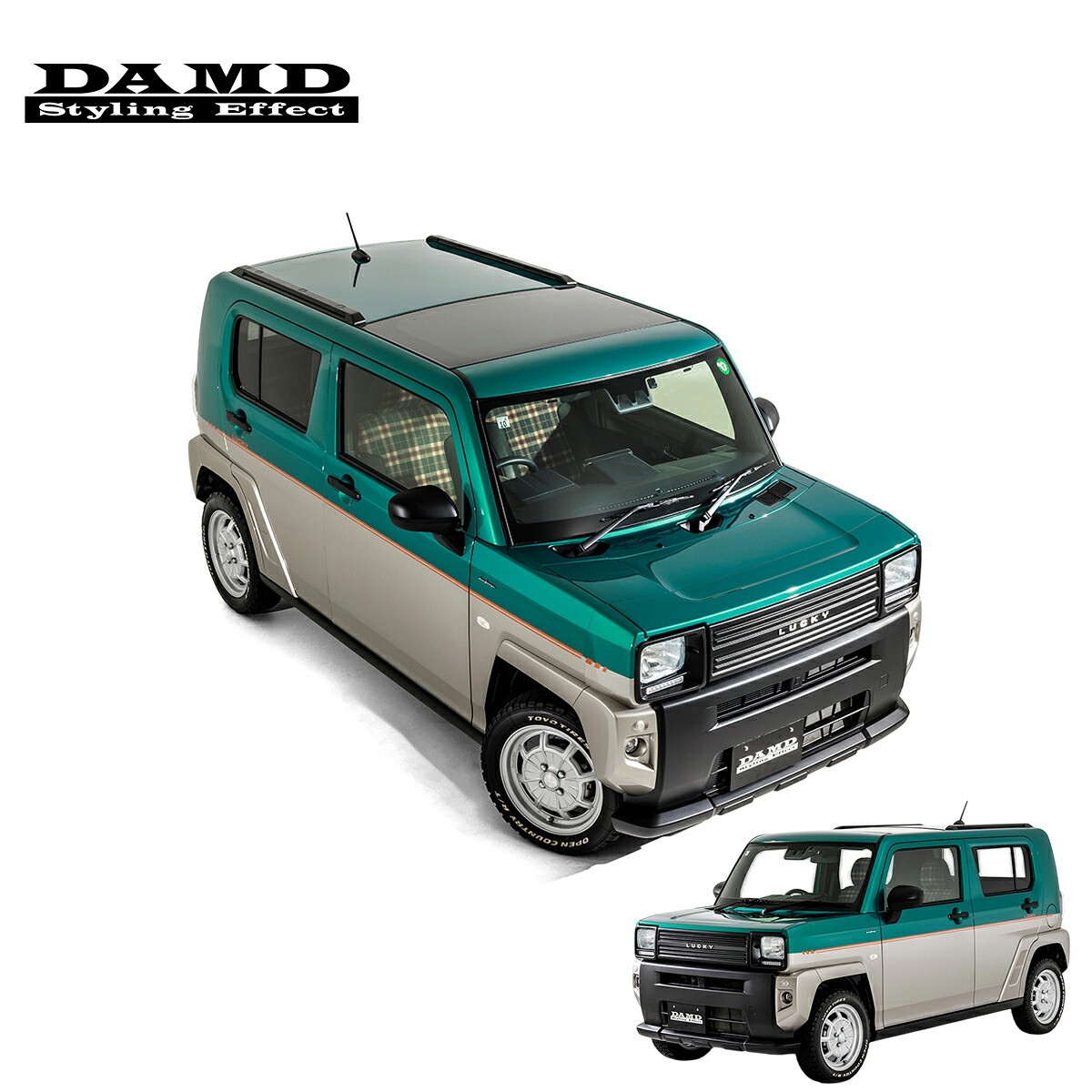 DAMD ダムド 【TAFT LUCKY】 エクステリア+ホイールセット X/Xターボ 専用 塗装済品 タフト 6BA-LA910S / 6BA-LA900S / 5BA-LA910S / 5BA-LA900S 2020.6~ 個人宅配送不可 離島は要確認|オートクラフト