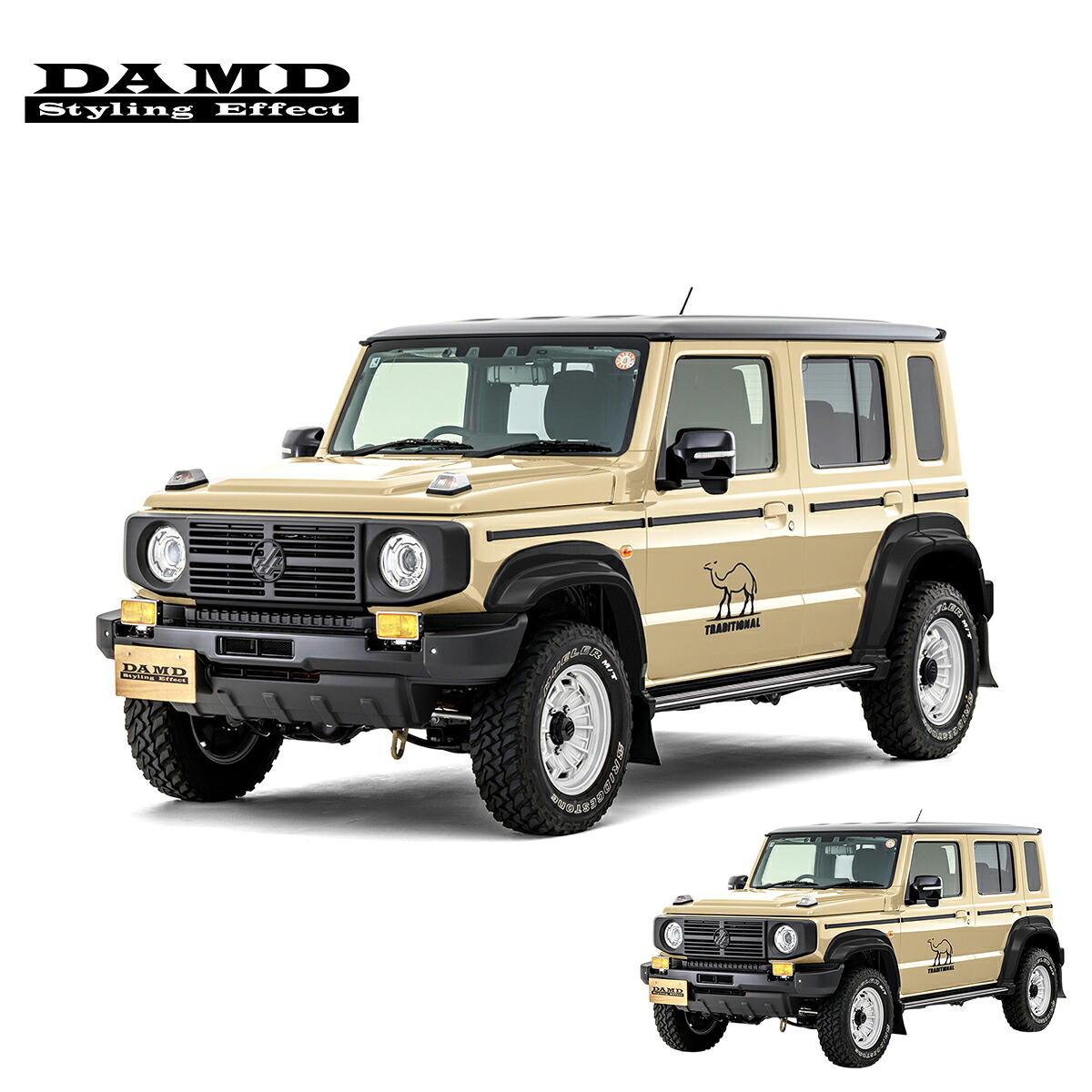 DAMD ダムド 【JIMNY NOMADE “little G.TRADITIONAL”】 little G. TRADITIONAL コンプリートキット 未塗装品素地 ジムニーノマド JC74W 1型 個人宅配送不可 離島は要確認