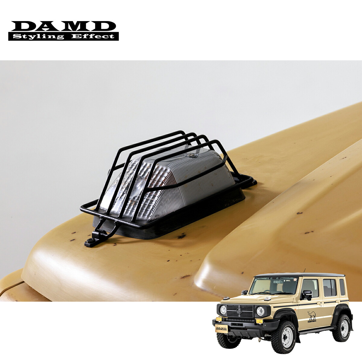DAMD ダムド 【JIMNY NOMADE “little G.TRADITIONAL”】 little G. ストーンガード for ボンネットウィンカー マットブラック ジムニーノマド JC74W 1型 個人宅配送不可 離島は要確認