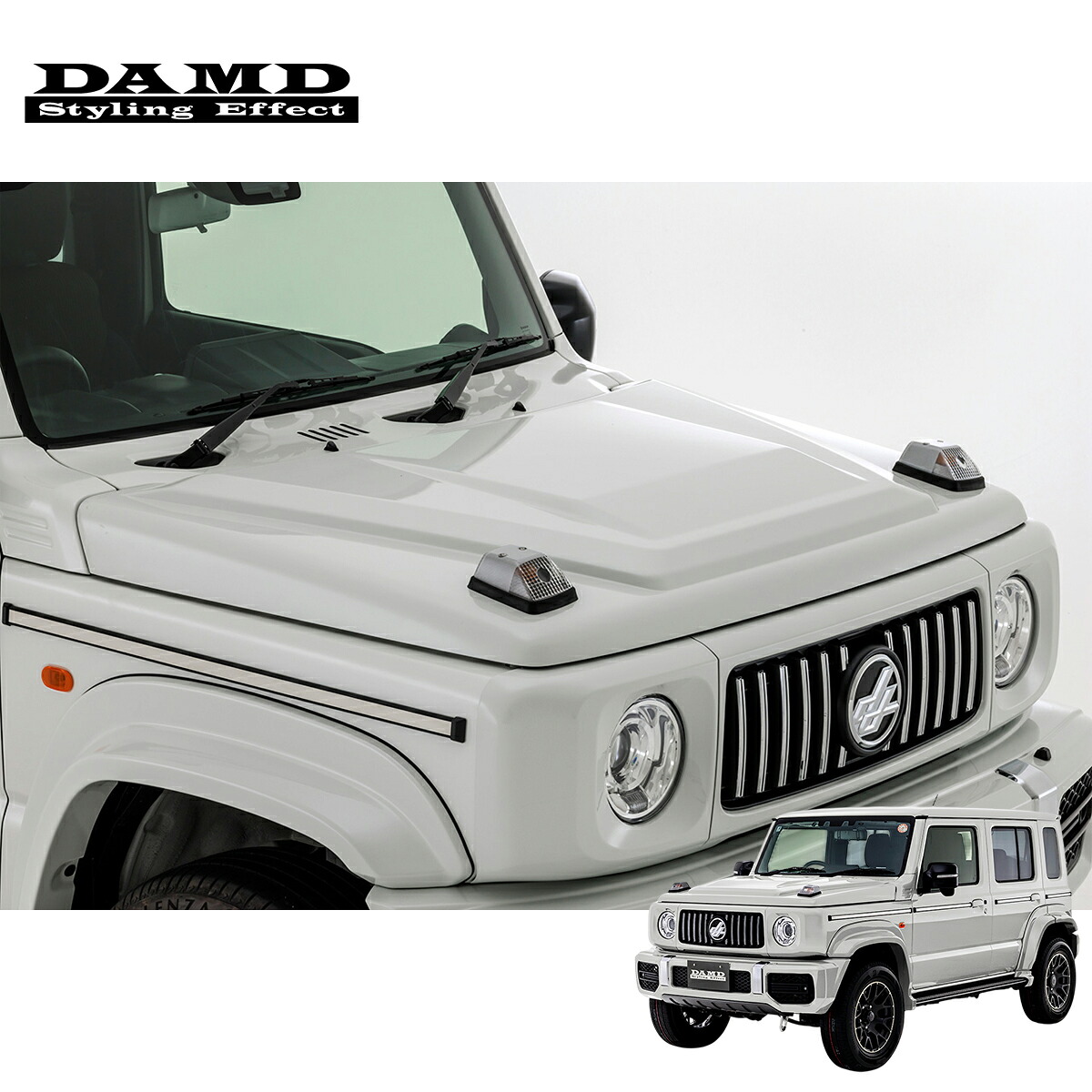 DAMD ダムド 【JIMNY NOMADE “little G.ADVANCE”】 little G. ボンネットカバー 未塗装品素地 ジムニーノマド JC74W 1型 個人宅配送不可 離島は要確認|オートクラフト