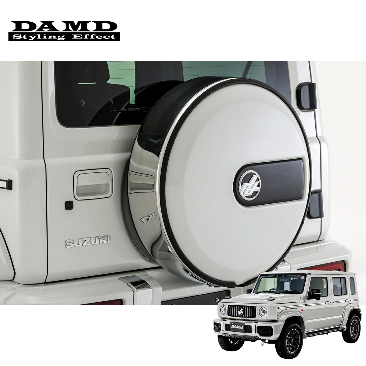 DAMD ダムド 【JIMNY NOMADE “little G.ADVANCE”】 スペアタイヤカバー ステンレスバンド 未塗装品素地 ジムニーノマド JC74W 1型 個人宅配送不可 離島は要確認 42,900円
