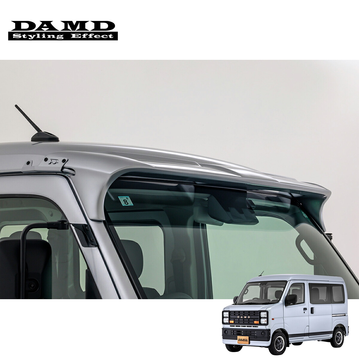 DAMD ダムド 【HIJET FUZZ】 FUZZ ルーフバイザー 未塗装品素地 ハイゼット S700V S700W S710V S710W 2021.12~ 個人宅配送不可 離島は要確認|オートクラフト