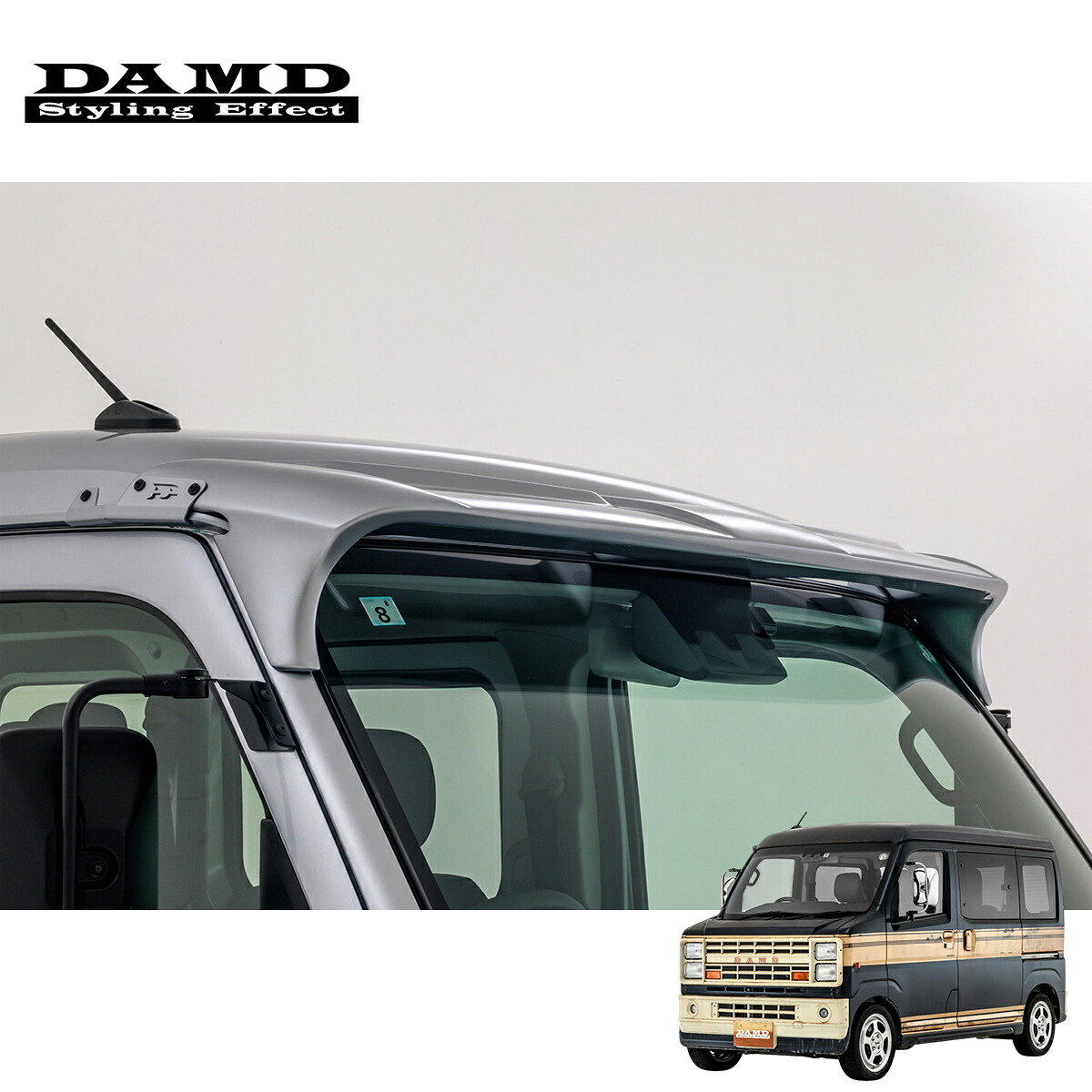 DAMD ダムド 【ATRAI FUZZ WAGON】 FUZZ ルーフバイザー 未塗装品素地 アトレー S700V S710V 2021.12~ 個人宅配送不可 離島は要確認|オートクラフト