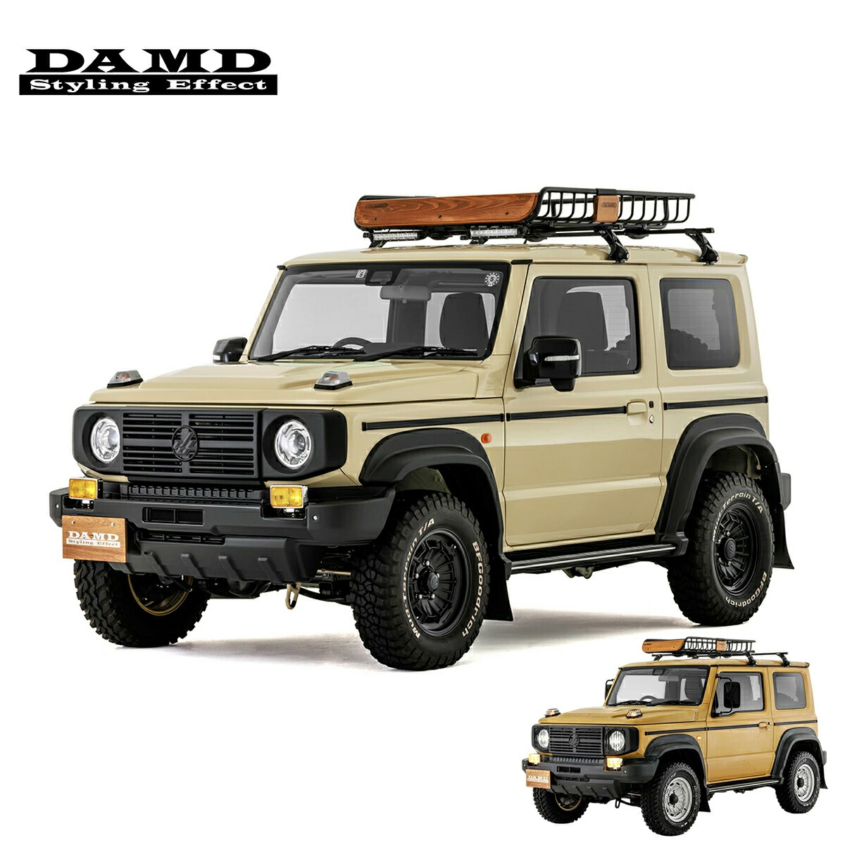 DAMD ダムド 【JIMNY SIERRA “ little G. TRADITIONAL”】 little G. TRADITIONAL コンプリートキット & Cantabile 5本 塗装済品 ジムニーシエラ JB74W 2018.7～ 1-4型 個人宅配送不可 離島は要確認