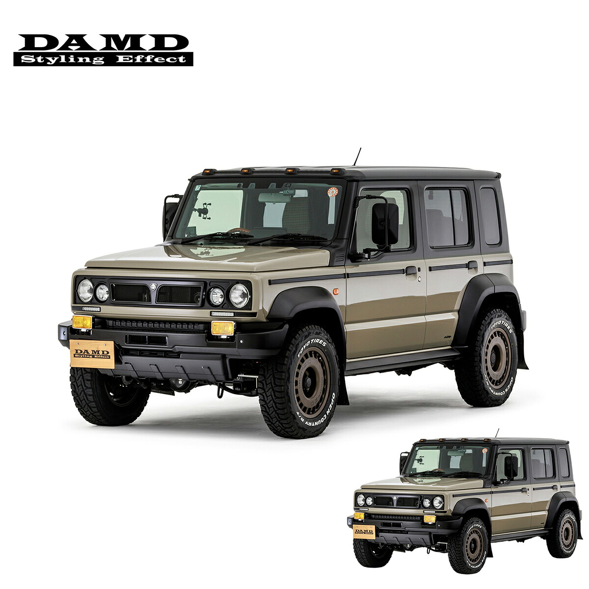 DAMD ダムド 【JIMNY NOMADE “ARMATA”】 ARMATA コンプリートキット＋OZ Rally Racing 5本セット 未塗装品素地 ジムニーノマド JC74W 2025.4～ 1型 個人宅配送不可 離島は要確認