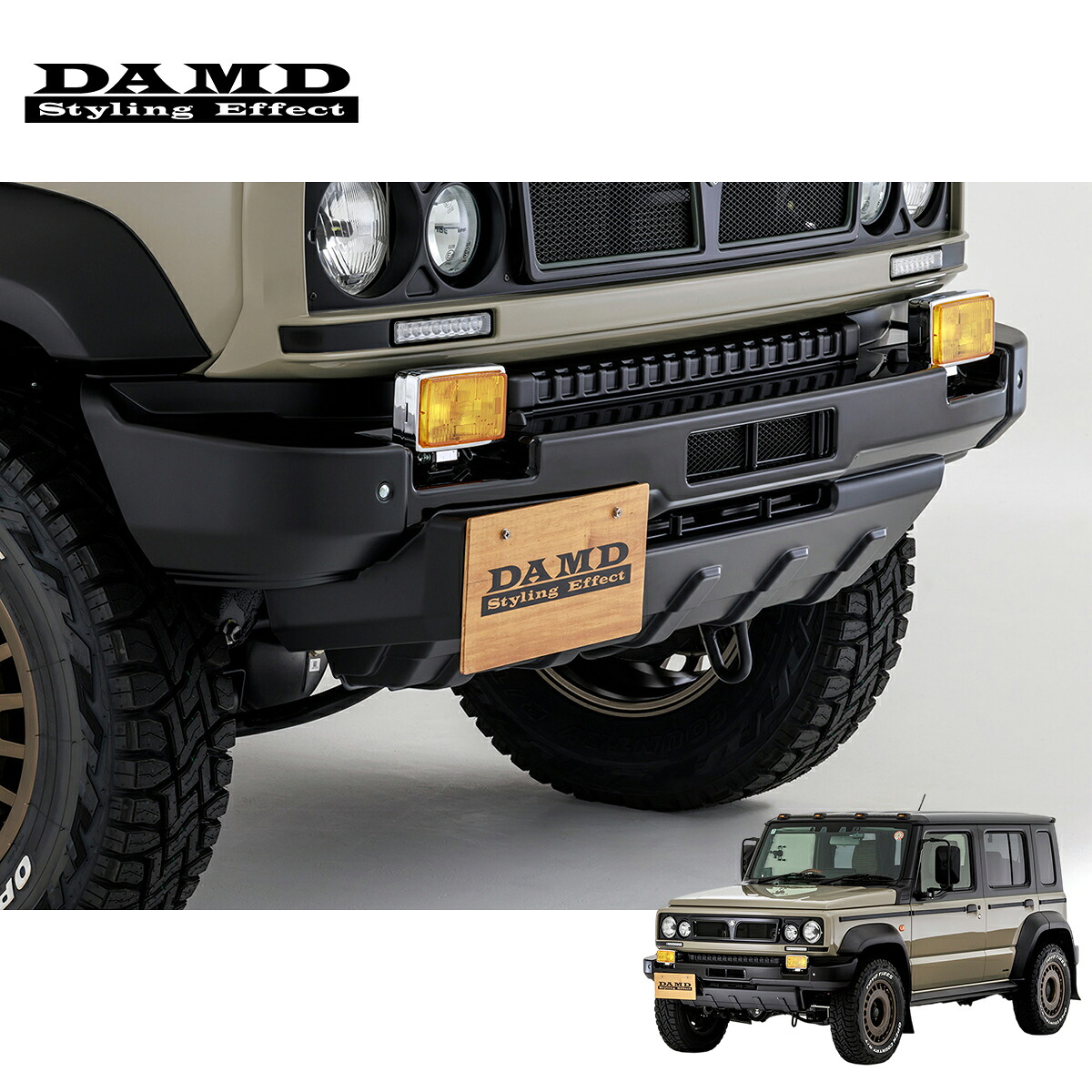 DAMD ダムド 【JIMNY NOMADE “ARMATA”】 フロントバンパー 未塗装品素地 ジムニーノマド JC74W 2025.4~ 1型 個人宅配送不可 離島は要確認|オートクラフト