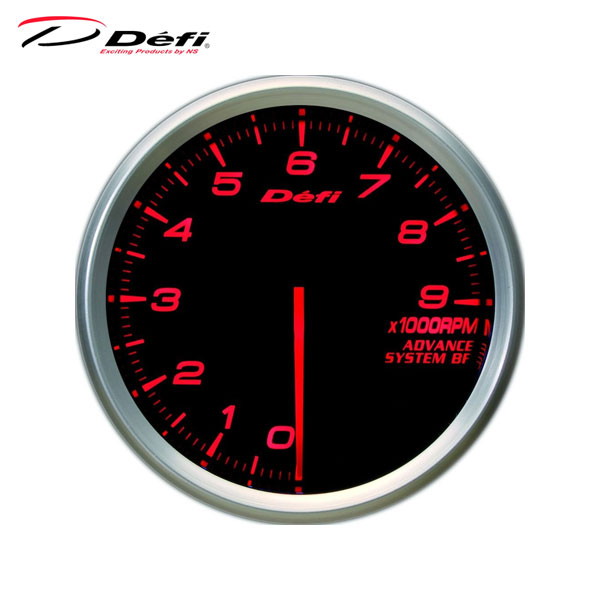 Defi デフィ 0RPM〜9000RPM ADVANCE BF Defi-Link Meter Φ80 アンバーレッド タコメーター 人気新品入荷  Defi-Link