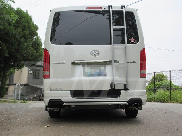 DMD ヒッチメンバー2本出し(背面キャリア) E級 ハイエース 200系 H16.8~ 標準ボディ TRDエアロバンパー|オートクラフト