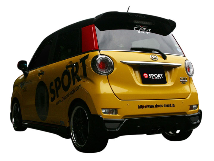 D-SPORT リヤアンダーディフューザー ブラックマイカメタリック×ガンメタ キャストスポーツ LA250S LA260S 15.11～ 個人宅配送不可 沖縄・離島は要確認